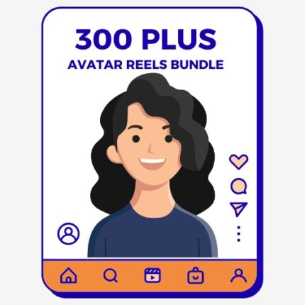 300+ AI avatar reels pack for social media short video content