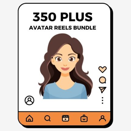 350 AI avatar reels bundle for social media short video content pack