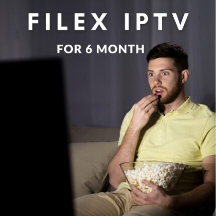Filex IPTV 6 Month Subscription with live TV channels movies web series EPG support and single device access