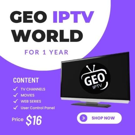 GEO IPTV Worldwide Full Package 12 Month subscription