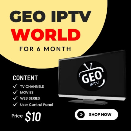 GEO IPTV Worldwide Full Package 6 Month subscription