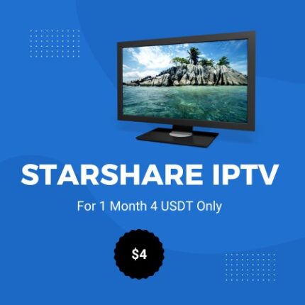 Starshare IPTV 1 month subscription with live TV channels movies Asian series and HD 4K streaming